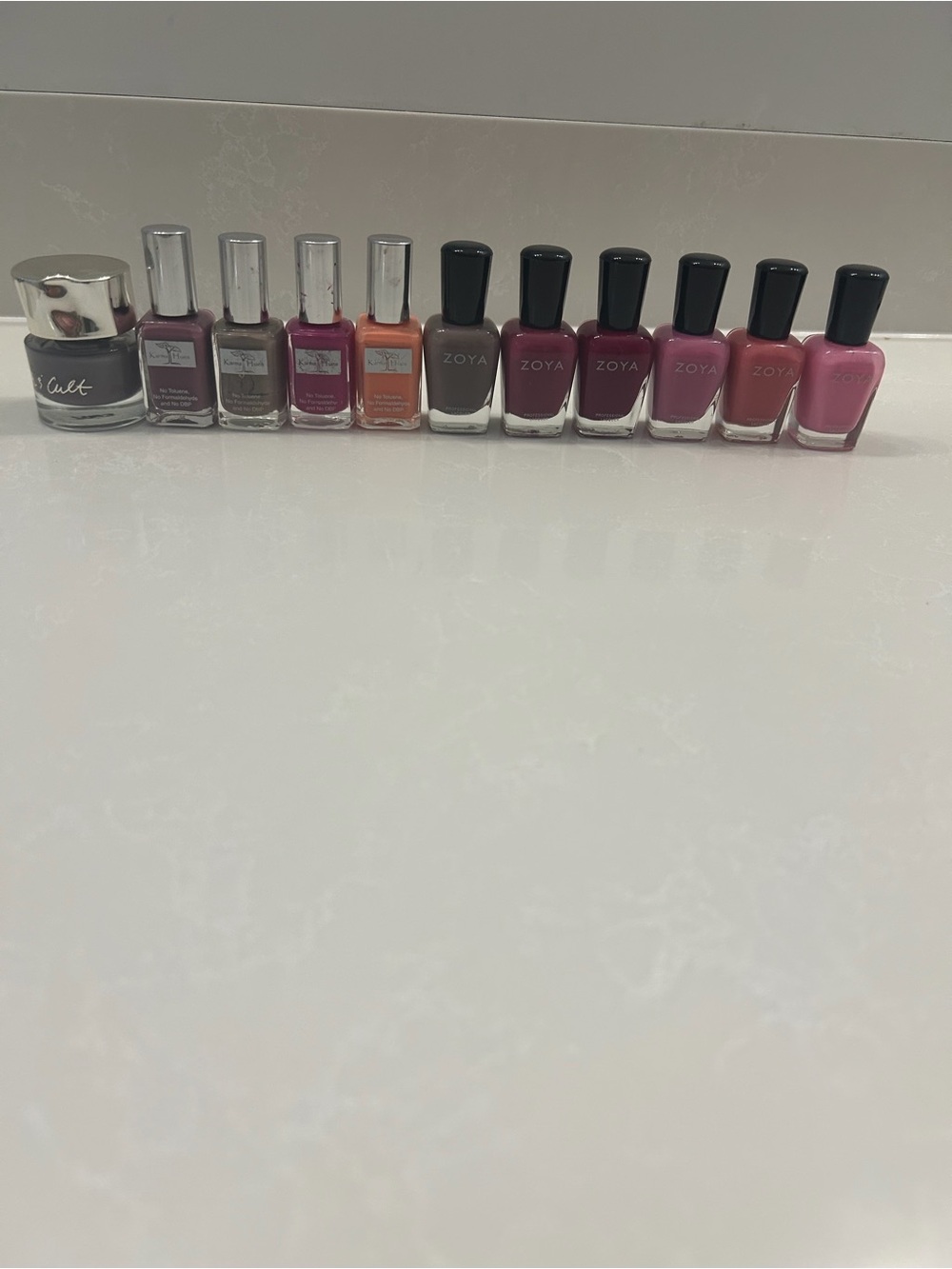 Zoya Nail Polish Lot - Assorted Pink, Mauve, Plum & Coral Shades